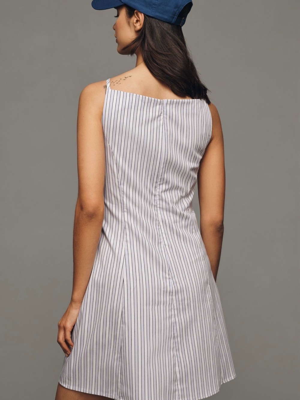 ANTHROPOLOGIE Exquise High-Neck Bow Mini Dress - Picture 2 of 5